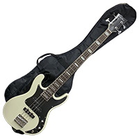 Grass Roots G-AK-65 VW エレキベース オフホワイト ソフトケース 付き